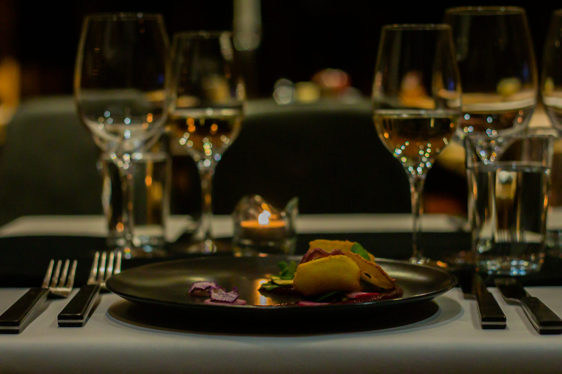 A plated dinner